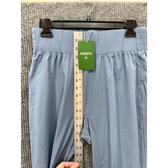 Halara High Waisted Joggers Pants Womens Medium Blue Elastic Pull On Hiking NEW - Picture 7 of 10